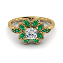 Floral Nature Inspired Diamond Ring - Carol No. 16 image 1