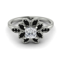 Floral Nature Inspired Diamond Ring - Carol No. 33 image 1