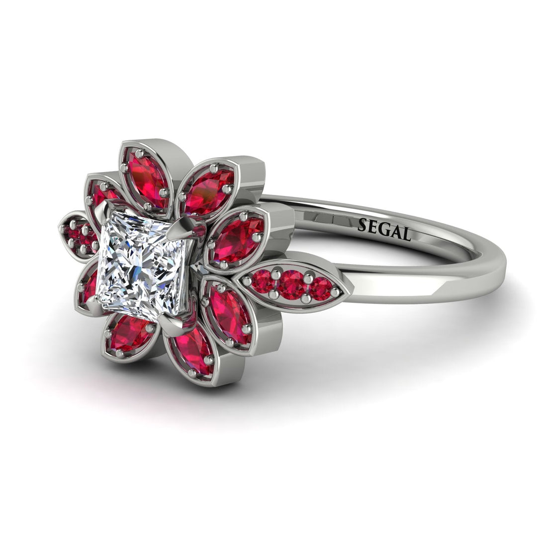 Floral Nature Inspired Diamond Ring - Carol No. 48
