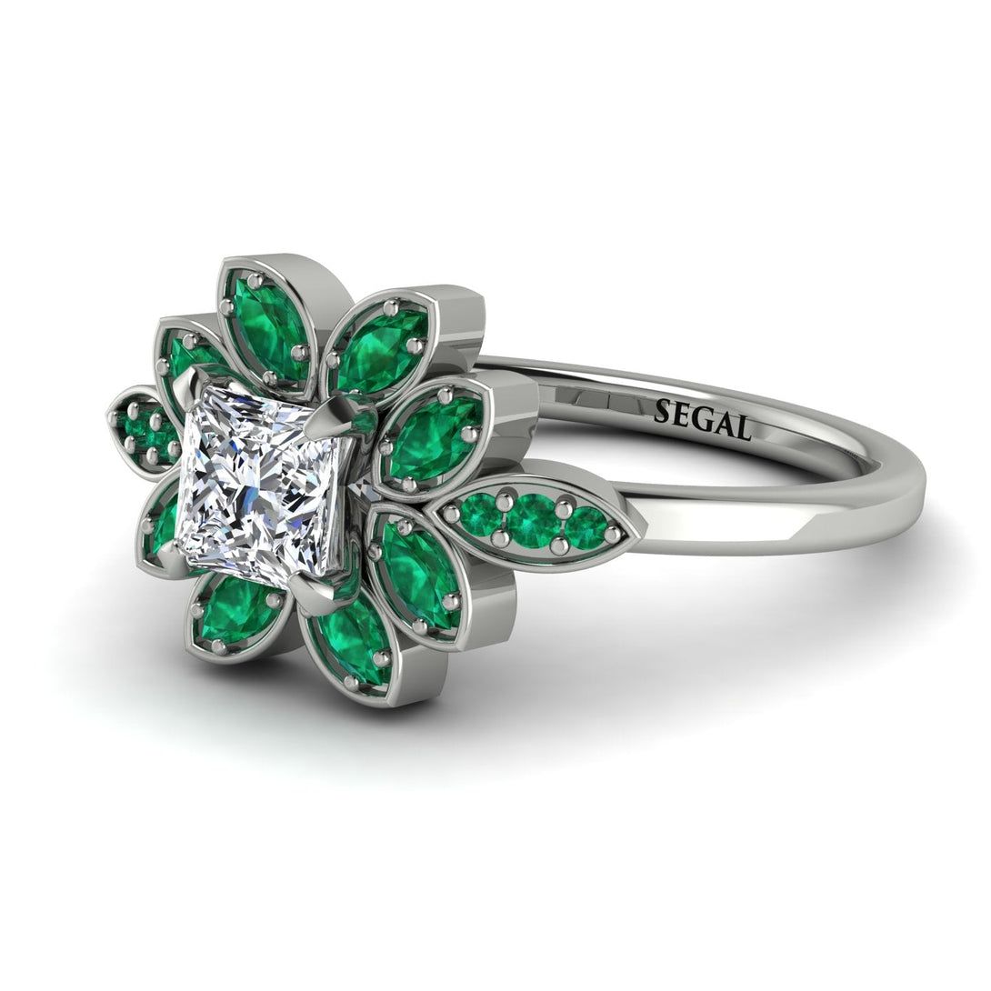 Floral Nature Inspired Diamond Ring - Carol No. 18