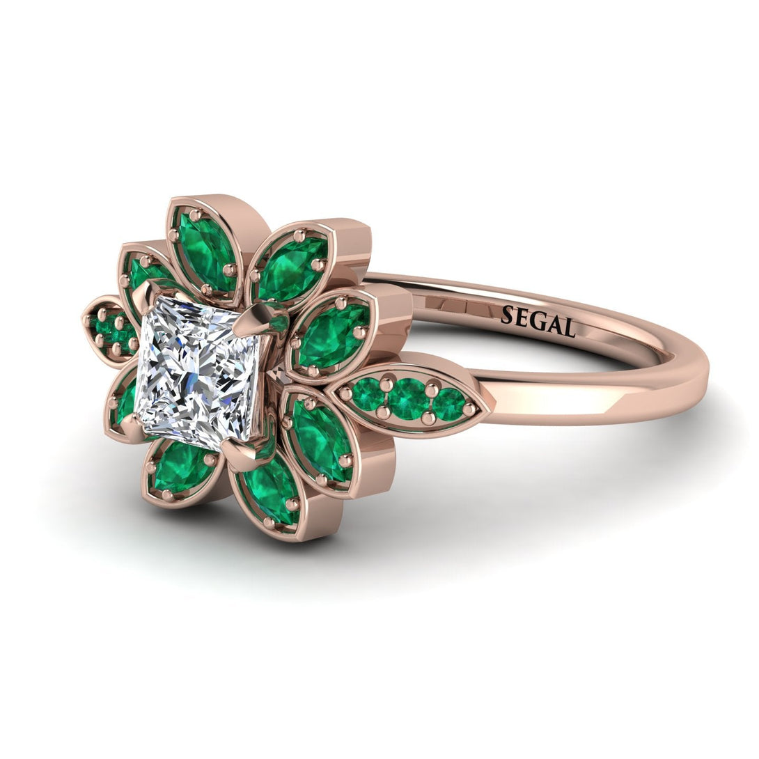 Floral Nature Inspired Diamond Ring - Carol No. 17