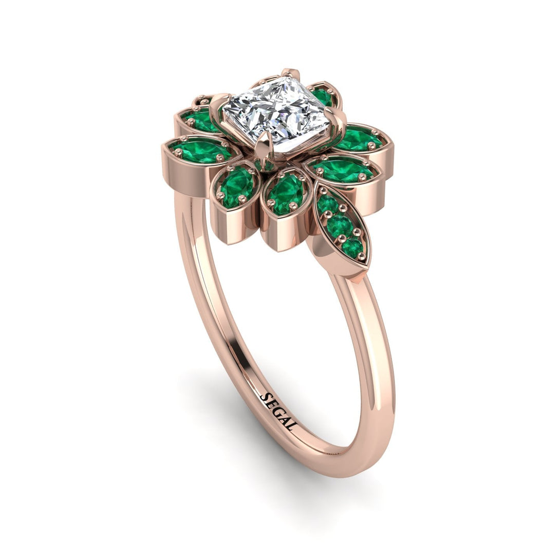 Floral Nature Inspired Diamond Ring - Carol No. 17