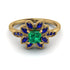 Floral Nature Inspired Emerald Ring - Carol No. 64 image 1