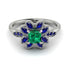Floral Nature Inspired Emerald Ring - Carol No. 66 image 1
