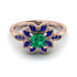 Floral Nature Inspired Emerald Ring - Carol No. 65 image 1