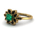 Floral Nature Inspired Emerald Ring - Carol No. 34 image 2