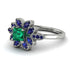 Floral Nature Inspired Emerald Ring - Carol No. 66 image 2