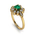 Floral Nature Inspired Emerald Ring - Carol No. 4