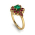 Floral Nature Inspired Emerald Ring - Carol No. 49 image 3