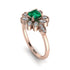Floral Nature Inspired Emerald Ring - Carol No. 5