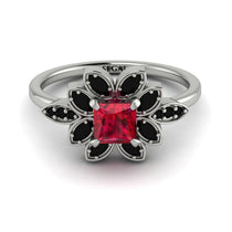 Floral Nature Inspired Ruby Ring - Carol No. 42 image 1