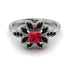 Floral Nature Inspired Ruby Ring - Carol No. 42 image 1