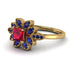 Floral Nature Inspired Ruby Ring - Carol No. 70