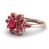 Floral Nature Inspired Ruby Ring - Carol No. 56 image 2