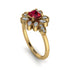 Floral Nature Inspired Ruby Ring - Carol No. 10