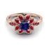 Floral Nature Inspired Sapphire Ring - Carol No. 59
