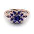 Floral Nature Inspired Sapphire Ring - Carol No. 74 image 1