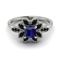Floral Nature Inspired Sapphire Ring - Carol No. 45 image 1