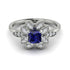 Floral Nature Inspired Sapphire Ring - Carol No. 15 image 1