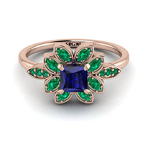 Floral Nature Inspired Sapphire Ring - Carol No. 29 image 1