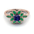 Floral Nature Inspired Sapphire Ring - Carol No. 29