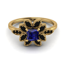 Floral Nature Inspired Sapphire Ring - Carol No. 43 image 1