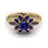 Floral Nature Inspired Sapphire Ring - Carol No. 73 image 1