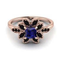 Floral Nature Inspired Sapphire Ring - Carol No. 44 image 1