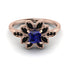 Floral Nature Inspired Sapphire Ring - Carol No. 44