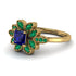 Floral Nature Inspired Sapphire Ring - Carol No. 28