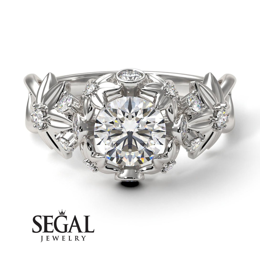 Flowers And Branches Diamond Ring - Katherine no. 3