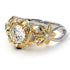 Two Tones Flowers And Branches Diamond Ring - Katherine no. 21