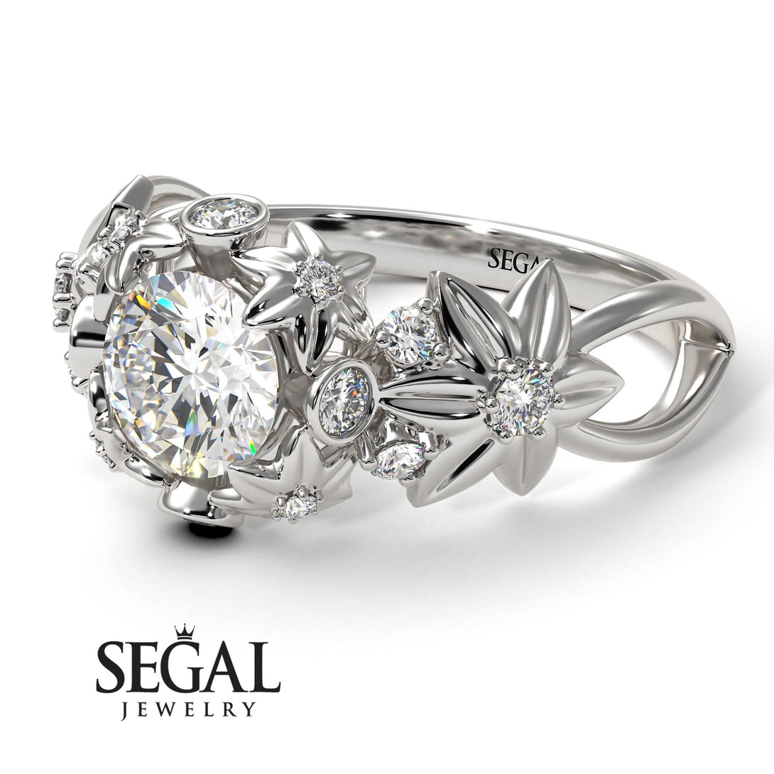 Flowers And Branches Diamond Ring - Katherine no. 3