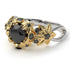 Two Tones Flowers And Branches Diamond Ring - Katherine no. 23