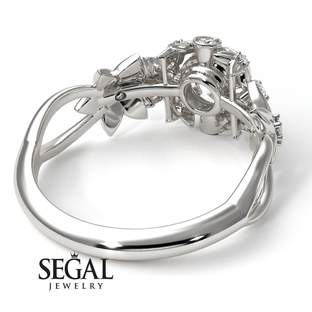 Flowers And Branches Diamond Ring - Katherine no. 3