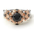 Two Tones Flowers And Branches Diamond Ring - Katherine no. 24