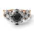 Two Tones Flowers And Branches Diamond Ring - Katherine no. 24