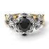 Two Tones Flowers And Branches Diamond Ring - Katherine no. 23