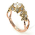 Two Tones Flowers And Branches Diamond Ring - Katherine no. 19