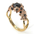 Two Tones Flowers And Branches Diamond Ring - Katherine no. 22