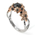 Two Tones Flowers And Branches Diamond Ring - Katherine no. 24 image 2