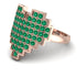 Full Heart Emerald Ring - Zara No. 5