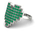 Full Heart Emerald Ring - Zara No. 6