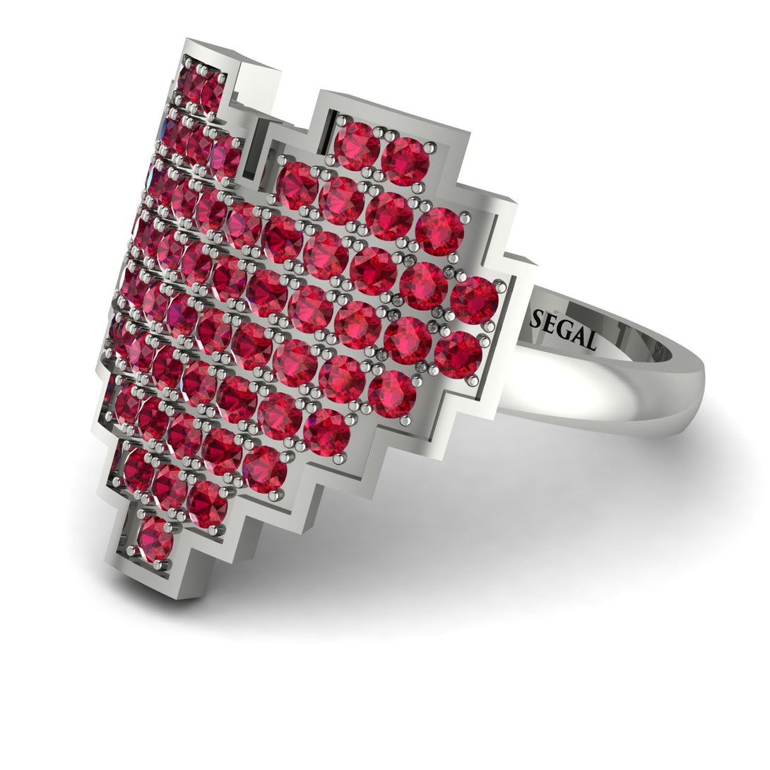 Full Heart Ruby Ring - Zara No. 12