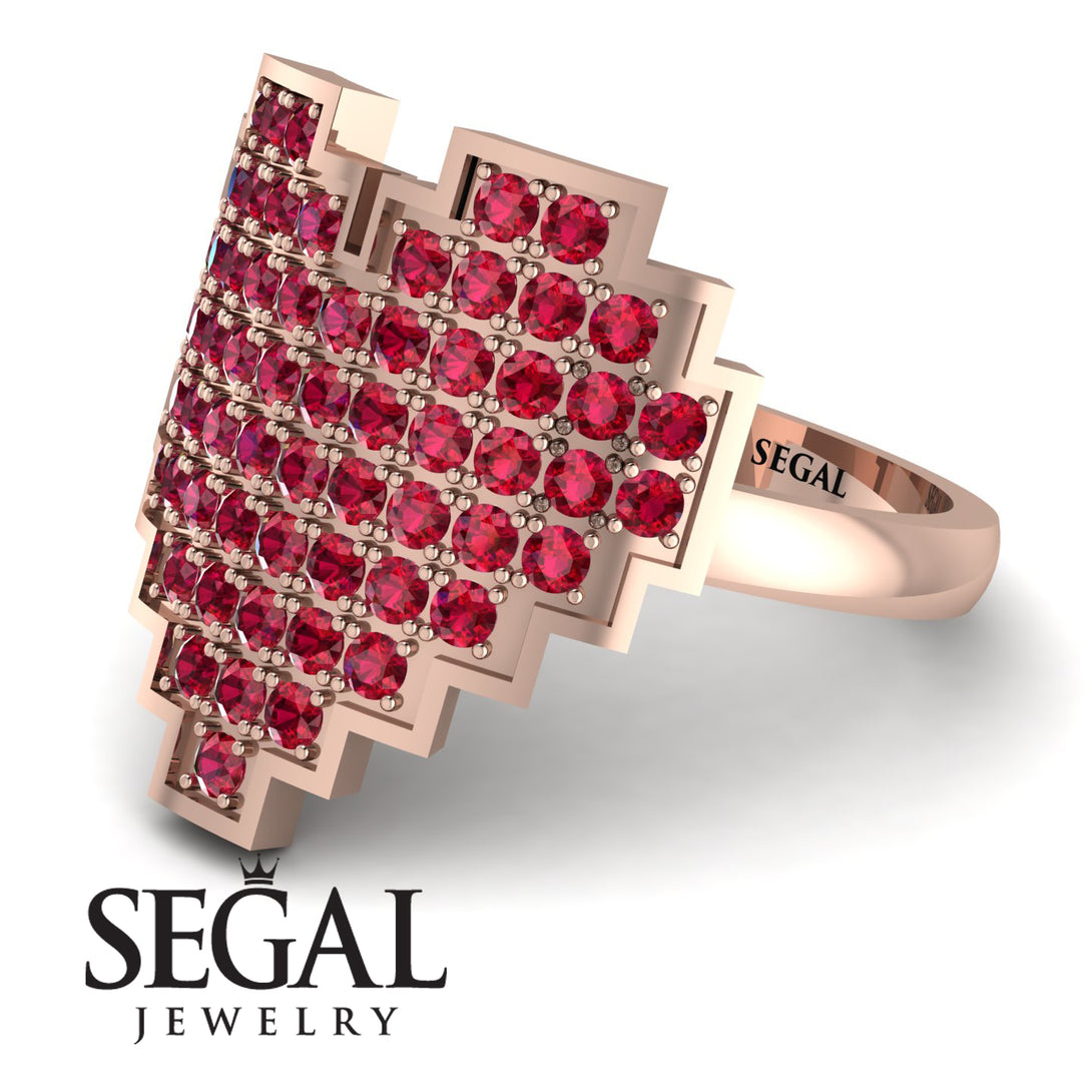 Full Heart Ruby Ring - Zara No. 11