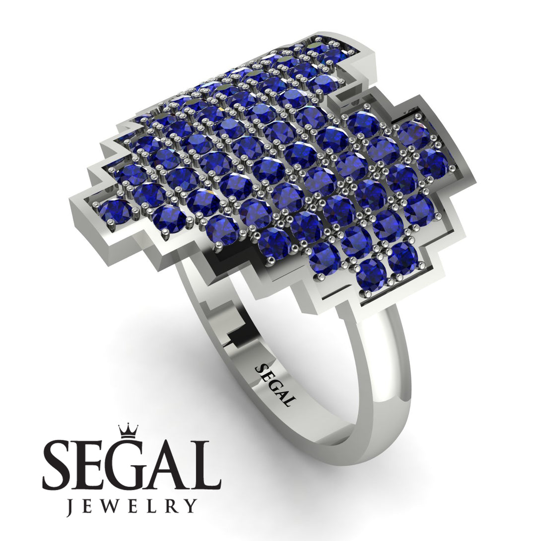 Full Heart Sapphire Ring - Zara No. 15