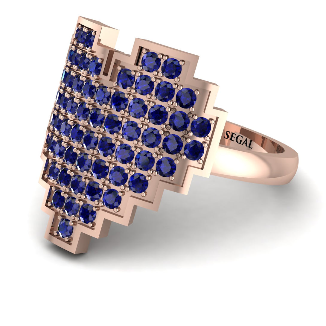 Full Heart Sapphire Ring - Zara No. 14