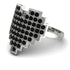 Full Heart Black Diamond Ring - Zara No. 9