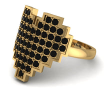Full Heart Black Diamond Ring - Zara No. 7 image 1