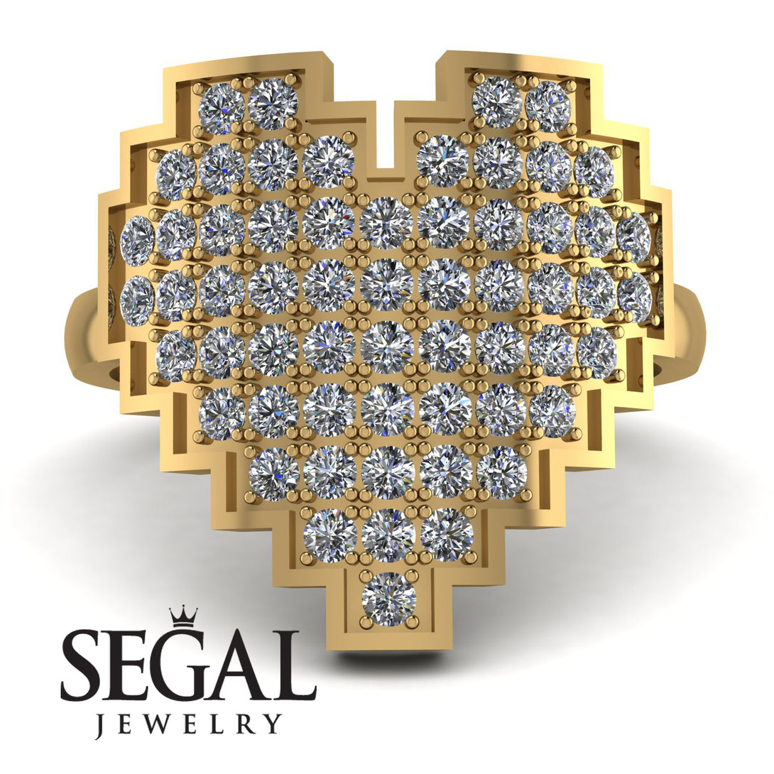 Full Heart Diamond Ring - Zara No. 1